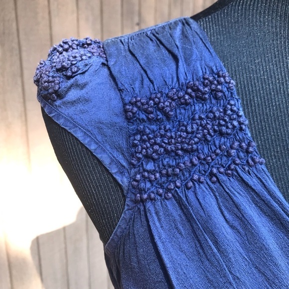 Calypso St Barth Dupioni Silk Sheath Dress Blue - Picture 3 of 8